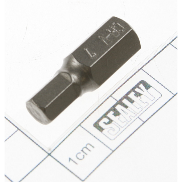 Sealey Hex bit 07mm,short:10mm shank