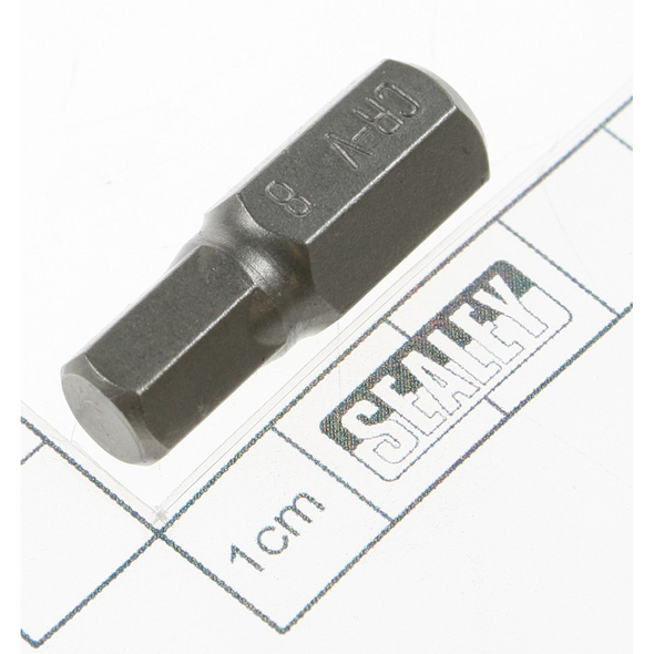 Sealey Hex bit 08mm,short:10mm shank