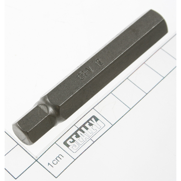 Sealey Hex bit 12mm,long:10mm shank