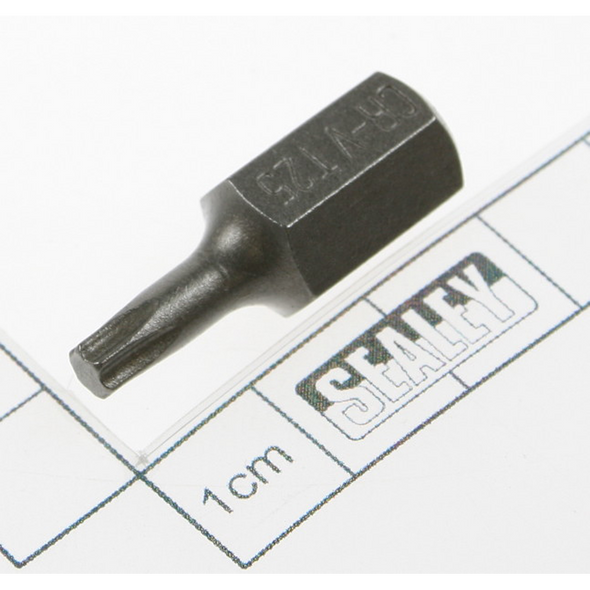 Sealey Torx bit t25,short:10mm shank
