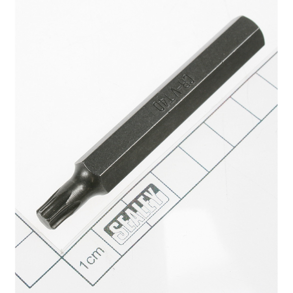 Sealey Torx bit t40,long:10mm shank