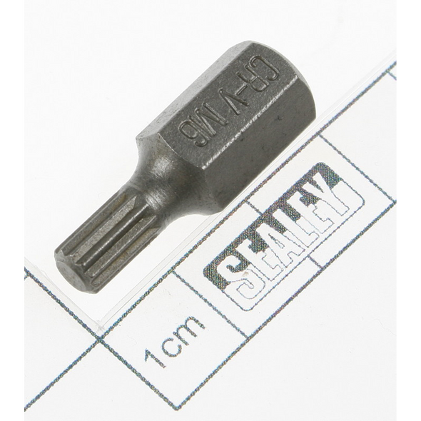 Sealey Xzn bit m06,short:10mm shank (spline)