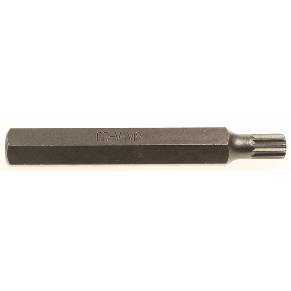Sealey Xzn bit m08,long:10mm shank (spline)