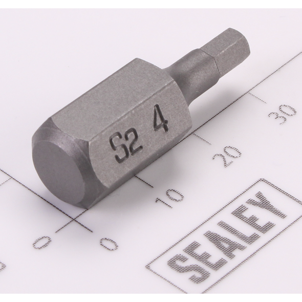 Sealey Hex Bit; 4mm x 30mm 'Platinum Series'