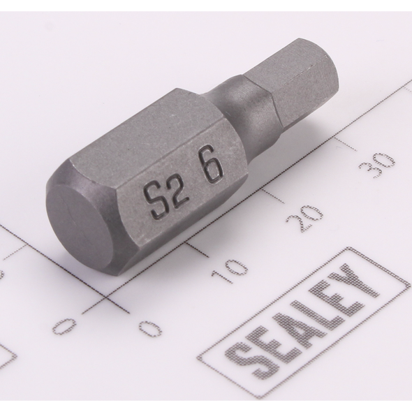 Sealey Hex Bit; 6mm x 30mm 'Platinum Series'
