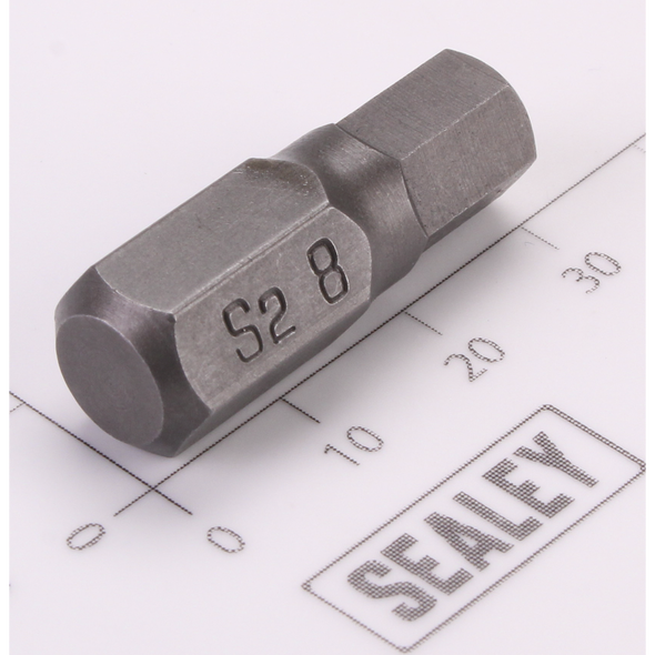 Sealey Hex Bit; 8mm x 30mm 'Platinum Series'