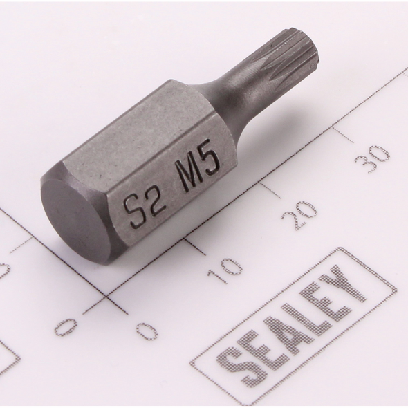 Sealey Spline Bit; M6 x 30mm 'Platinum Series'