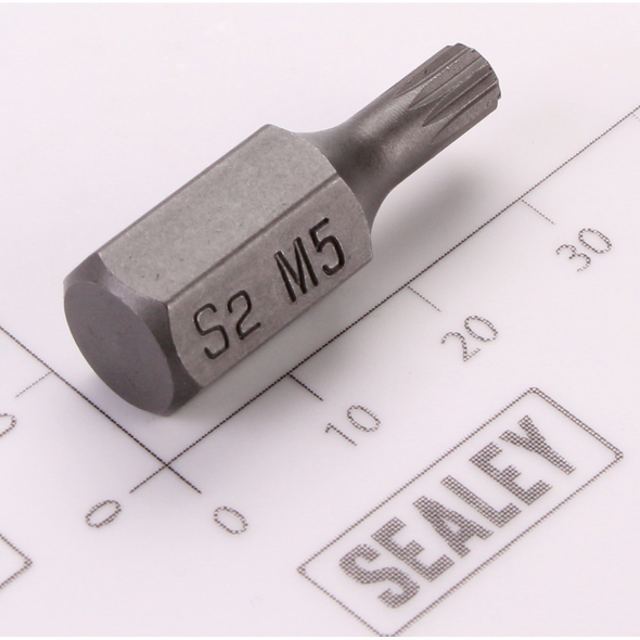 Sealey Spline Bit; M5 x 30mm 'Platinum Series'