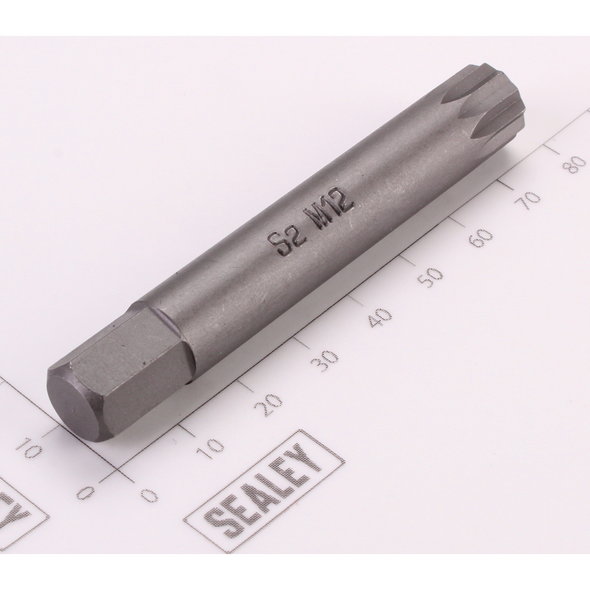 Sealey Spline Bit; M12 x 75mm 'Platinum Series'