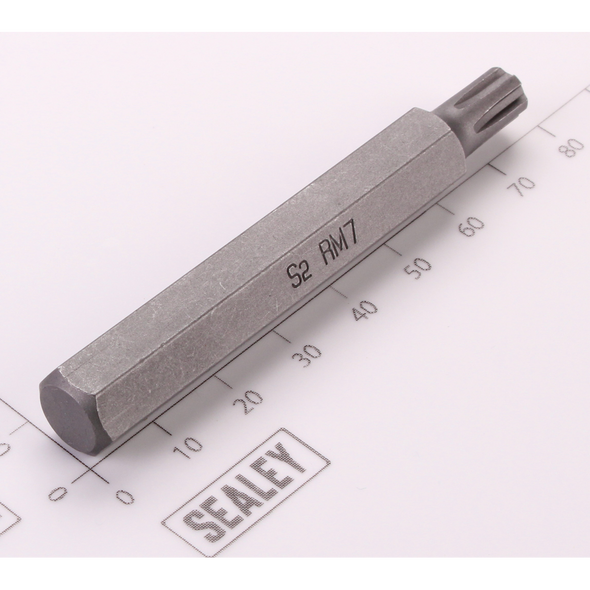 Sealey Ribe Bit; M7 x 75mm 'Platinum Series'