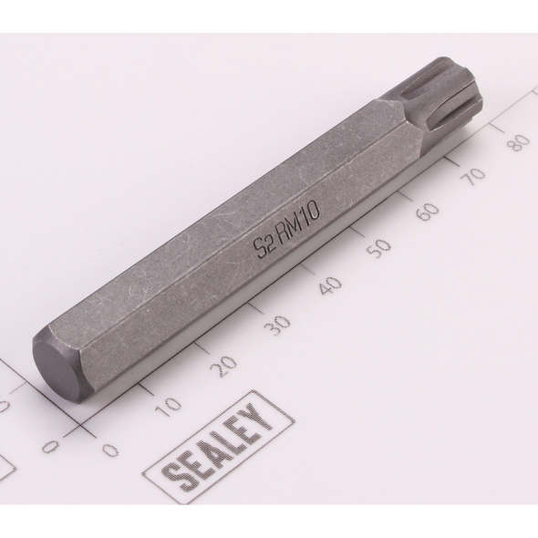 Sealey Ribe Bit; M10 x 75mm 'Platinum Series'