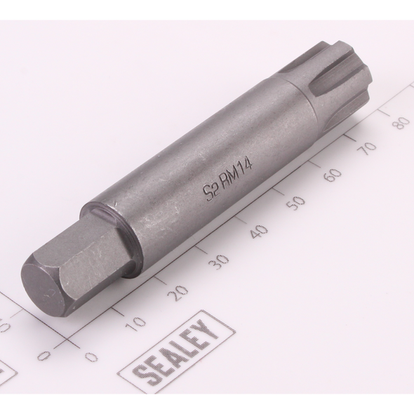 Sealey Ribe Bit; M14 x 75mm 'Platinum Series'