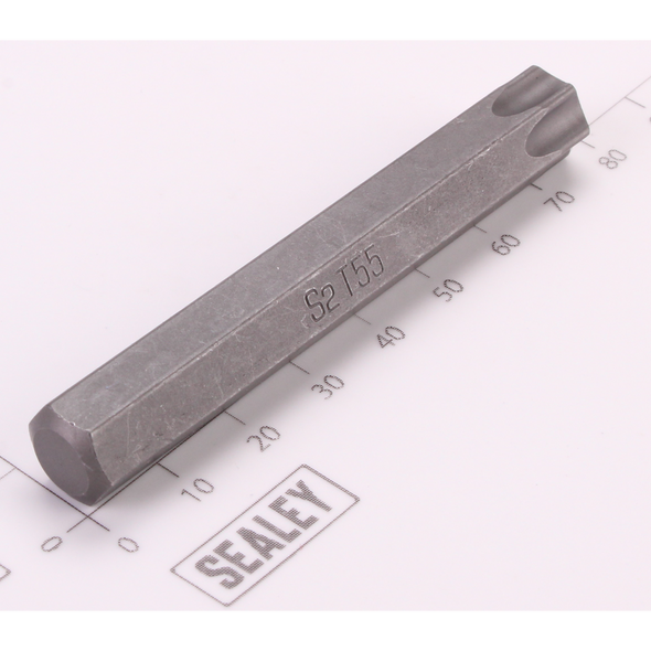 Sealey Security TRX Star Bit; T55H x 75mm 'Platinum Series'