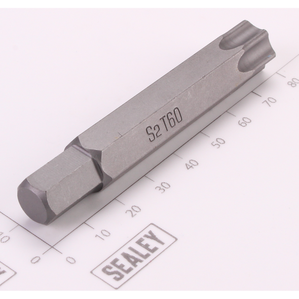 Sealey Security TRX Star Bit; T60H x 75mm 'Platinum Series'