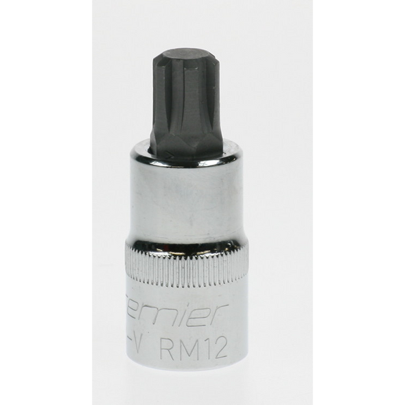 Sealey 1/2"dr.ribe bit socket m12x55mm