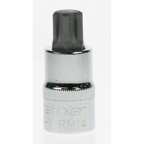 Sealey 1/2"dr.ribe bit socket m14x55mm