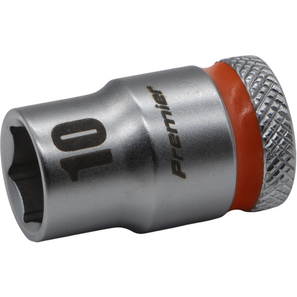 Sealey 3/8"Dr Walldrive Socket 10mm (Orange Coded Ring)