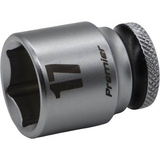 Sealey 3/8"Dr Walldrive Socket 17mm (Black Coded Ring)