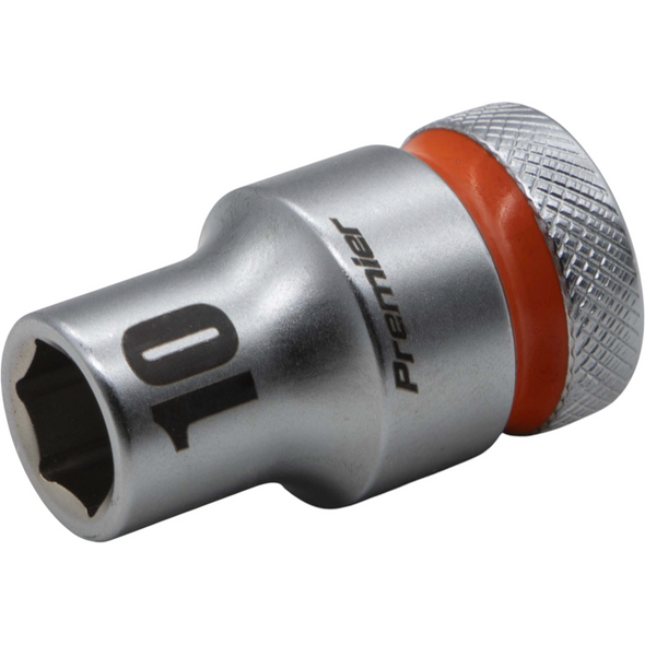 Sealey 1/2"Dr Walldrive Socket 10mm (Orange Coded Ring)