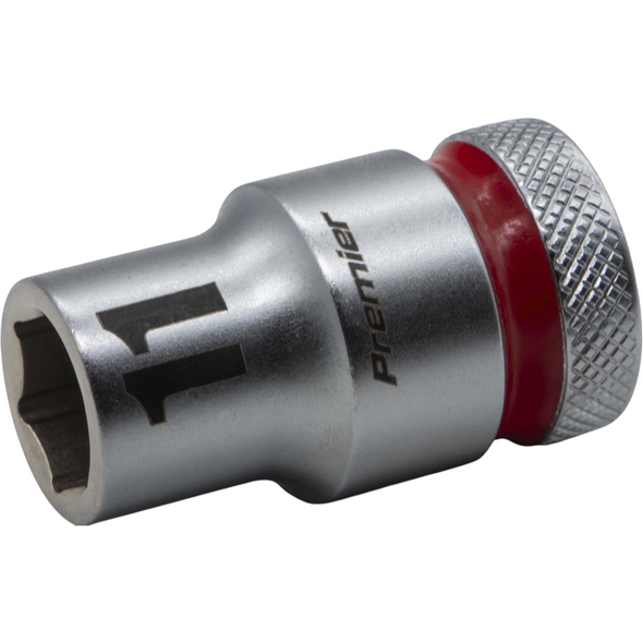 Sealey 1/2"Dr Walldrive Socket 11mm (Red Coded Ring)