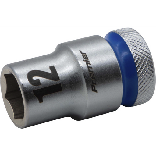 Sealey 1/2"Dr Walldrive Socket 12mm (Blue Coded Ring)