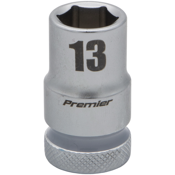 Sealey 1/2"Dr Walldrive Socket 13mm (Grey Coded Ring)