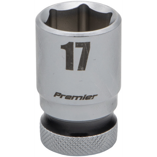 Sealey 1/2"Dr Walldrive Socket 17mm (Black Coded Ring)