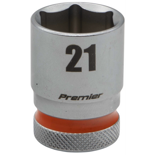 Sealey 1/2"Dr Walldrive Socket 21mm (Orange Coded Ring)