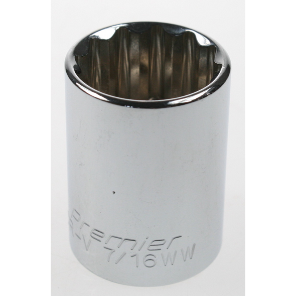 Sealey Socket 1/2"dr (whitworth) 7/16" (12pt)