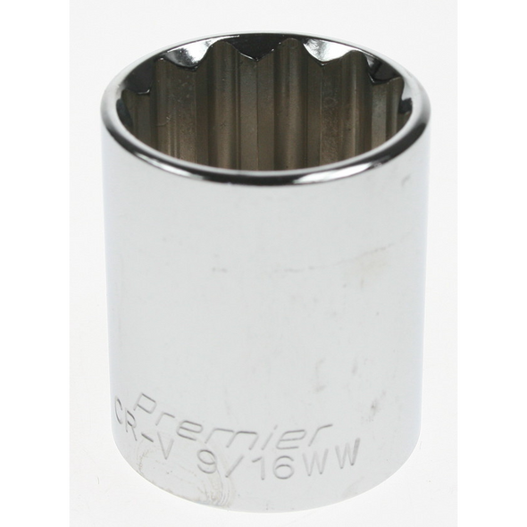 Sealey Socket 1/2"dr (whitworth) 9/16" (12pt)
