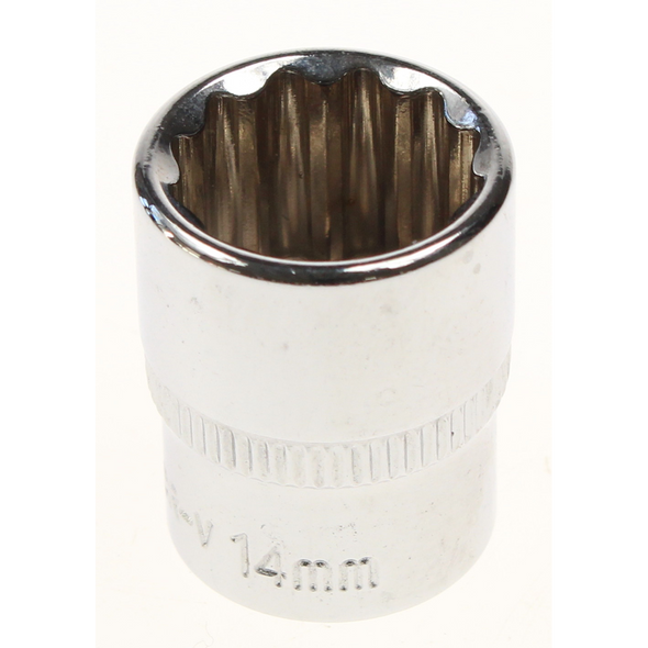 Sealey Socket 1/4"dr 14mm (12pt)