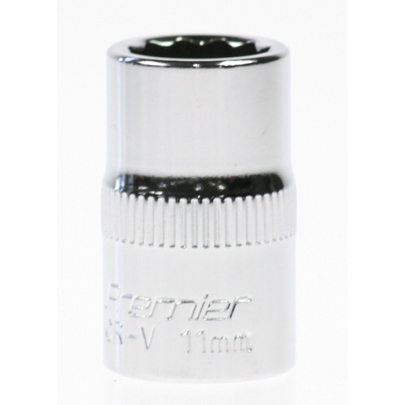 Sealey Socket 3/8"dr 11mm(12pt)