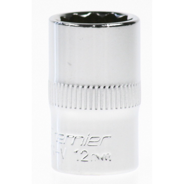 Sealey Socket 3/8"dr 12mm(12pt)