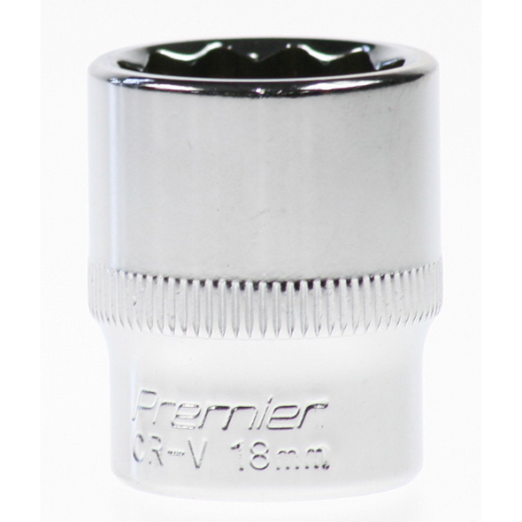 Sealey Socket 3/8"dr 18mm(12pt)