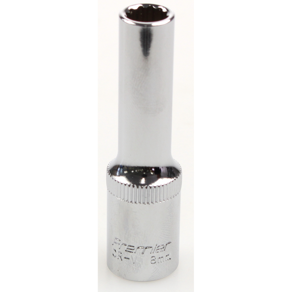 Sealey Socket 3/8"dr 8mm (deep) (12pt)