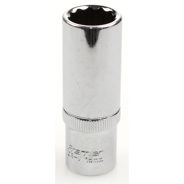 Sealey Socket 3/8"dr 15mm(deep) (12pt)