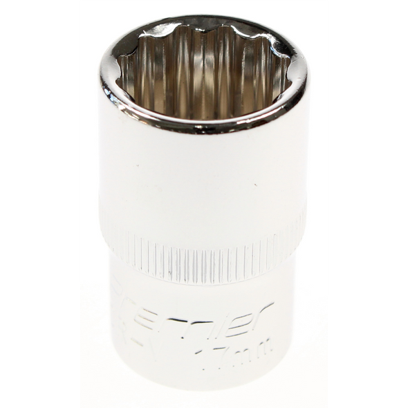 Sealey Socket 1/2"dr 17mm (12pt)