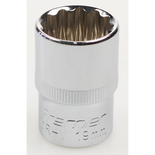 Sealey Socket 1/2"dr 19mm (12pt)