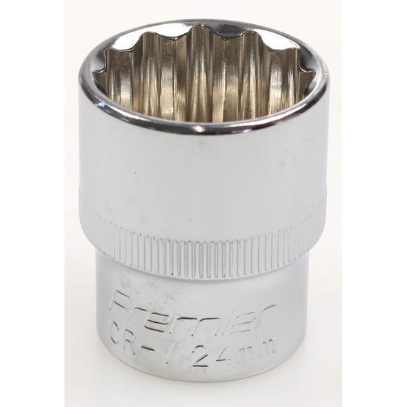 Sealey Socket 1/2"dr 24mm (12pt)
