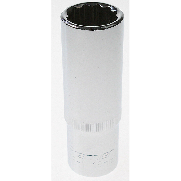 Sealey Socket 1/2"sq dr 18mm deep (12pt)