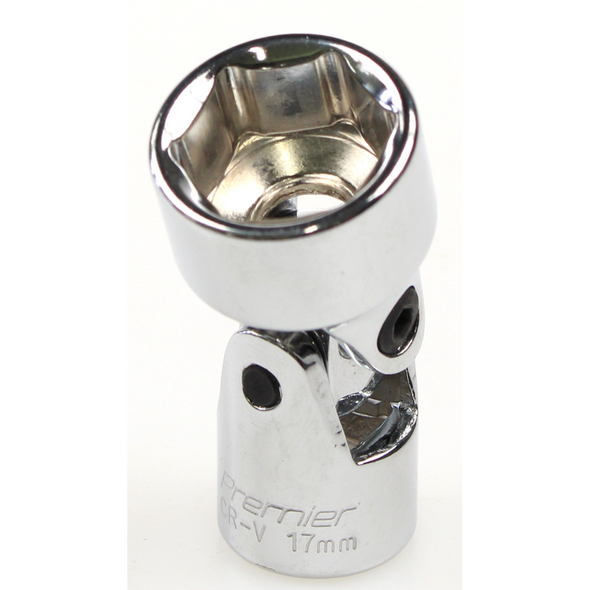 Sealey Universal joint socket 3/8"dr 17mm (6pt)