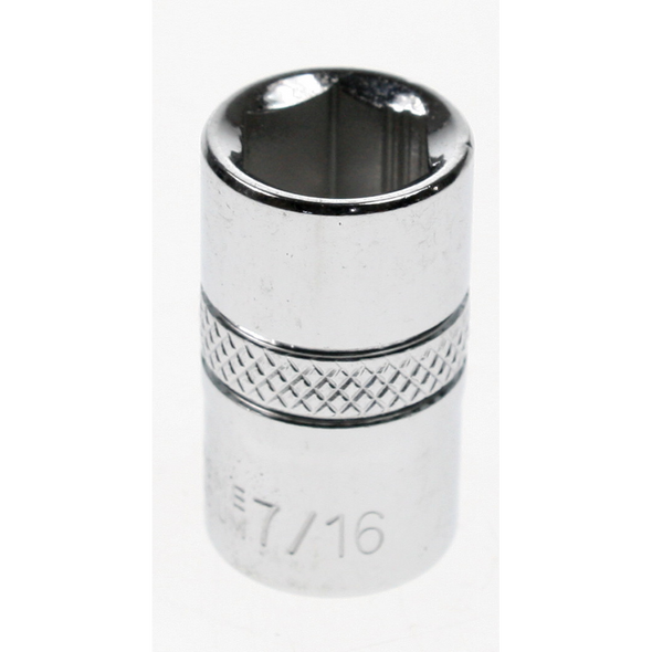 Sealey Socket 3/8"dr 7/16" 'total lok-on' (6pt)