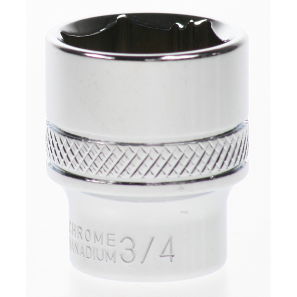 Sealey Socket 3/8"dr 3/4" 'total lok-on' (6pt)