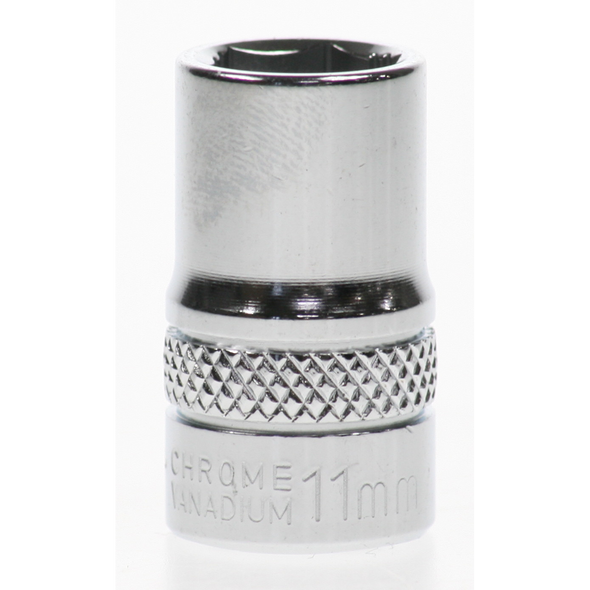 Sealey Socket 3/8"dr 11mm 'total lok-on' (6pt)