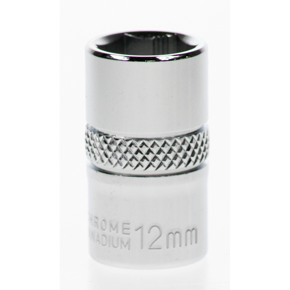 Sealey Socket 3/8"dr 12mm 'total lok-on' (6pt)