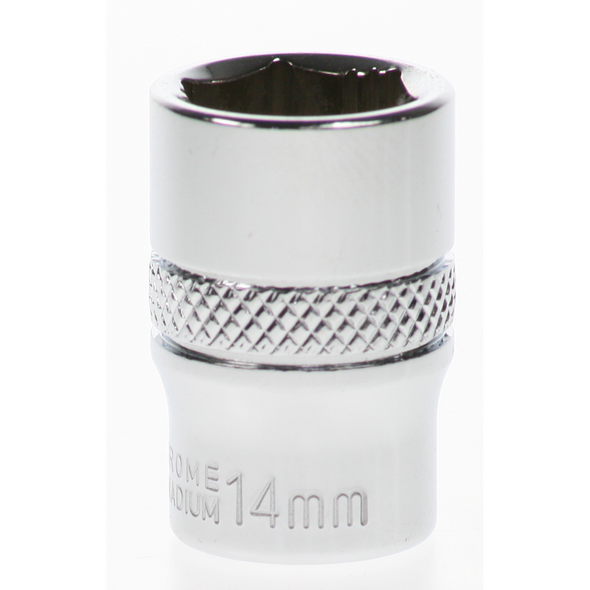 Sealey Socket 3/8"dr 14mm 'total lok-on' (6pt)