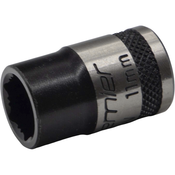 Sealey Socket 3/8"Dr 11mm 'Total Lock-On' (6pt) 'Black Series'