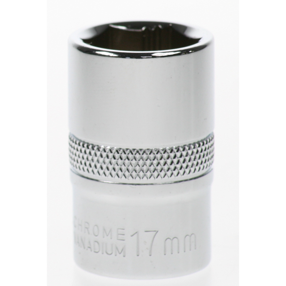 Sealey Socket 1/2"dr 17mm 'total lok-on' (6pt)
