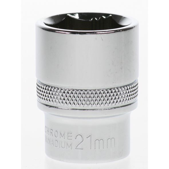Sealey Socket 1/2"dr 21mm 'total lok-on' (6pt)