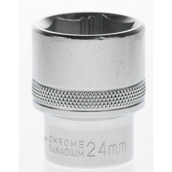 Sealey Socket 1/2"dr 24mm 'total lok-on' (6pt)